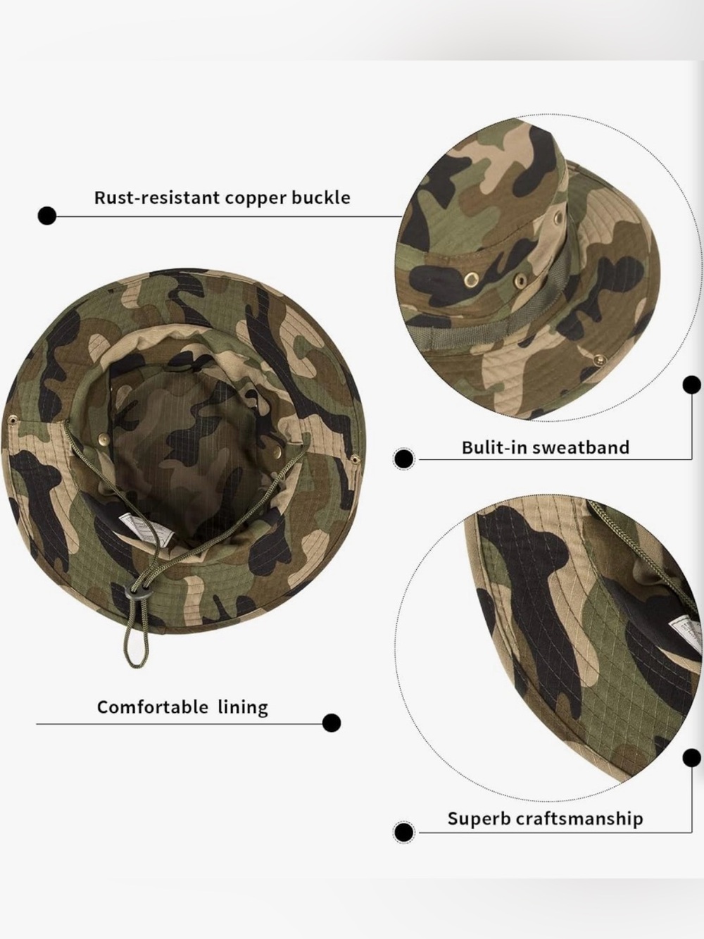 Camouflage Boonie Hat - Picture 5 of 6